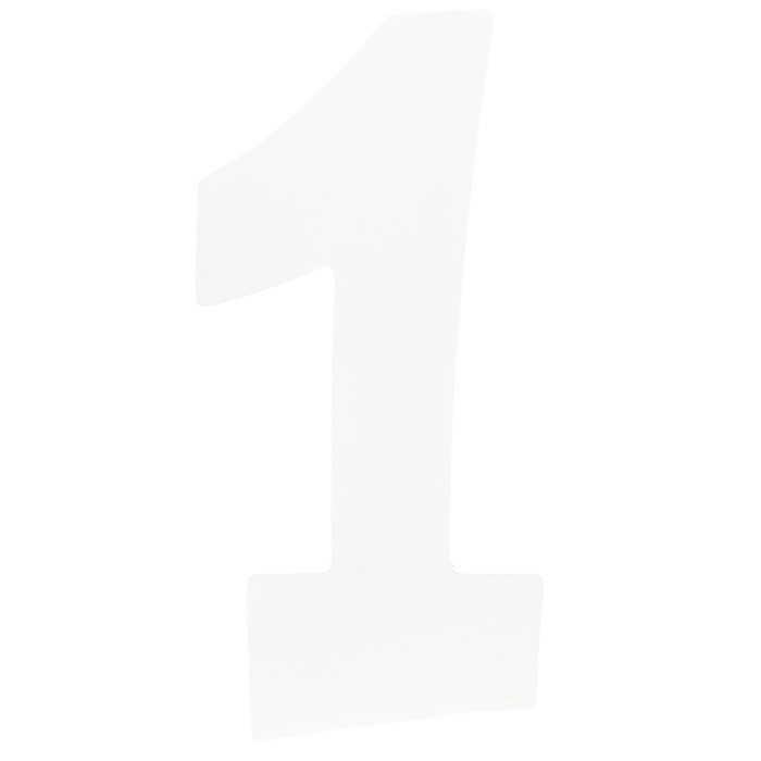 White Wood Number Wall Decor 1 Hobby Lobby 241976